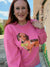 Queen of Sparkles Hot Pink Dachshund Sweatshirt