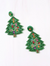 December Days Christmas Tree Earrings