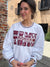 Queen of Sparkles Licensed Texas A&M Plaid Letter Sweatshirt