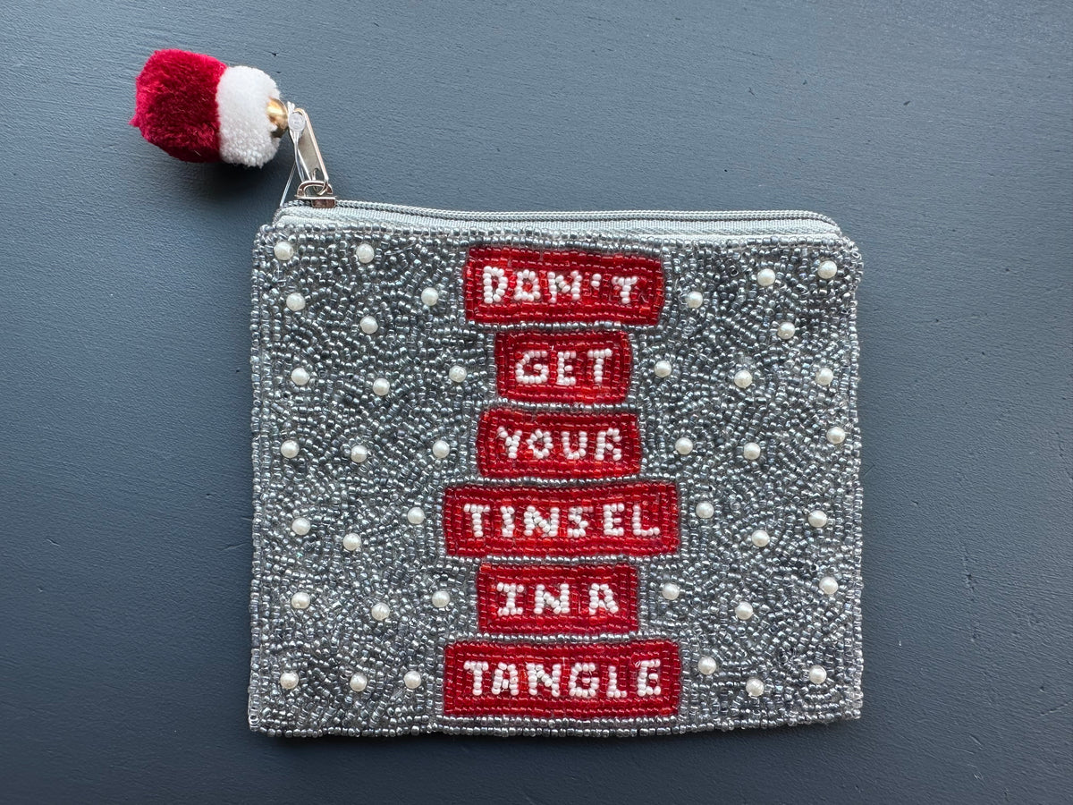 Don't Get Your Tinsel In A Tangle Pouch
