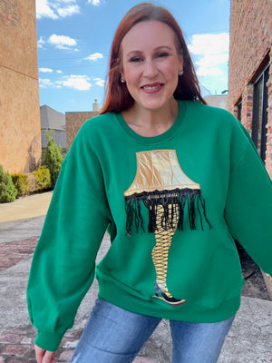 Queen of Sparkles Leg Lamp Sweatshirt