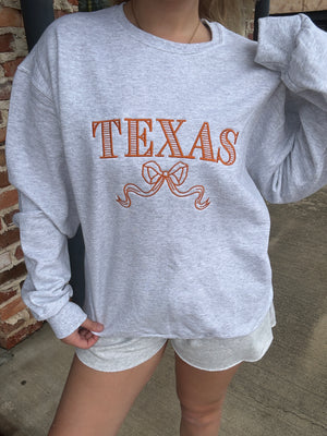Texas Bow Sweatshirt