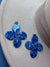 Blue Flower Earrings