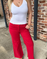 KUT from the Kloth Meg High Rise Jean - Tomato