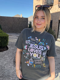 Jesus Loves You Collage Tee