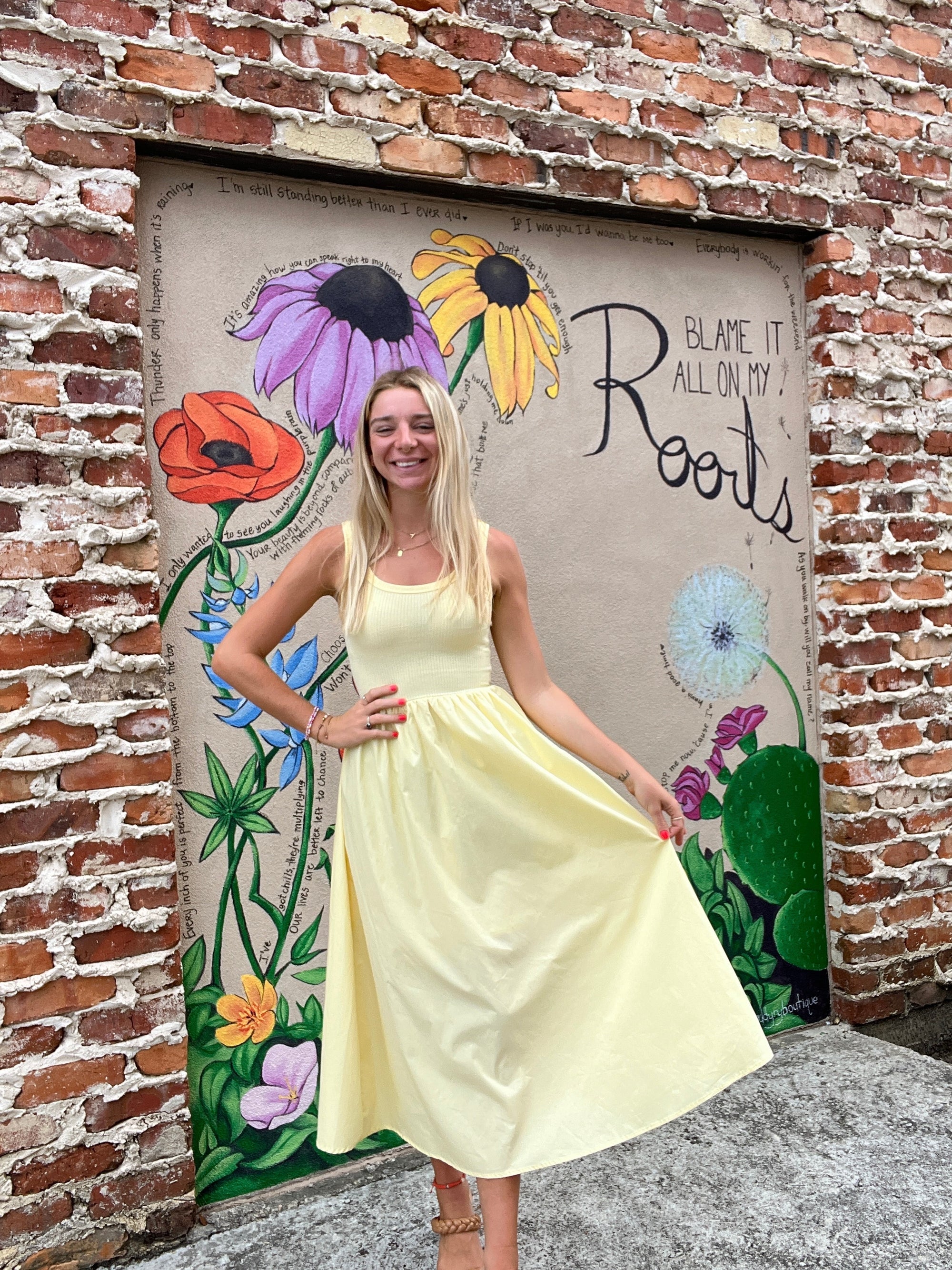 Lemon Drop Midi Dress