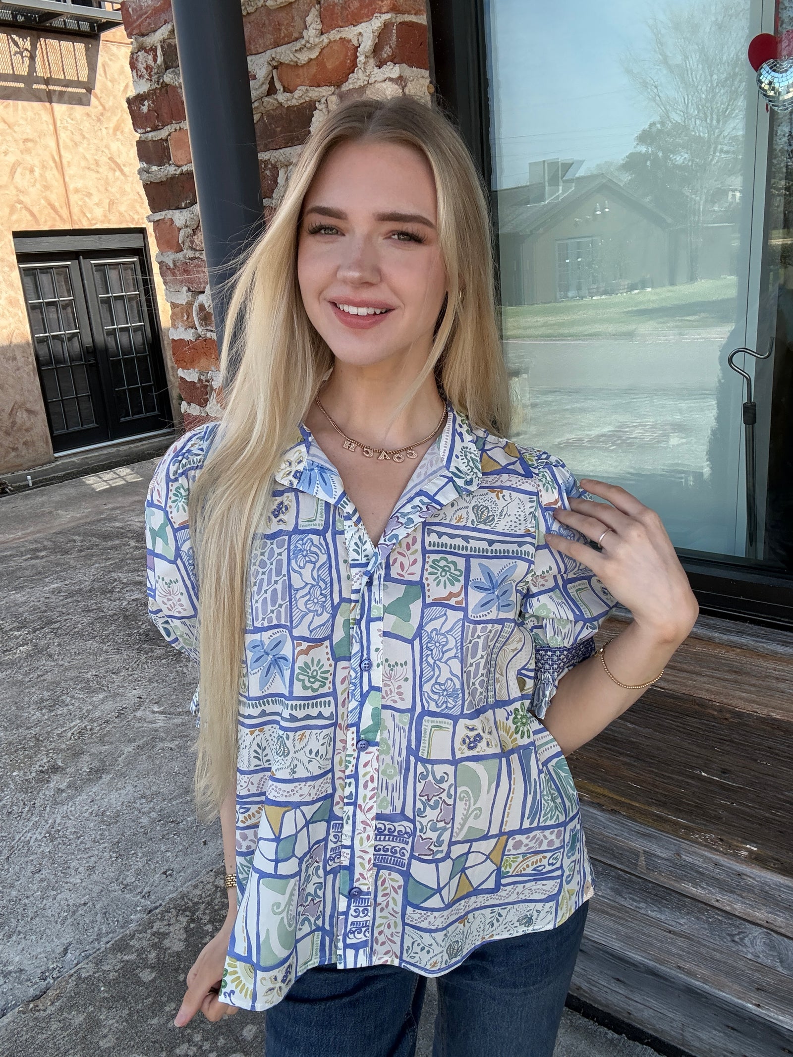 The Patterned Play Blouse