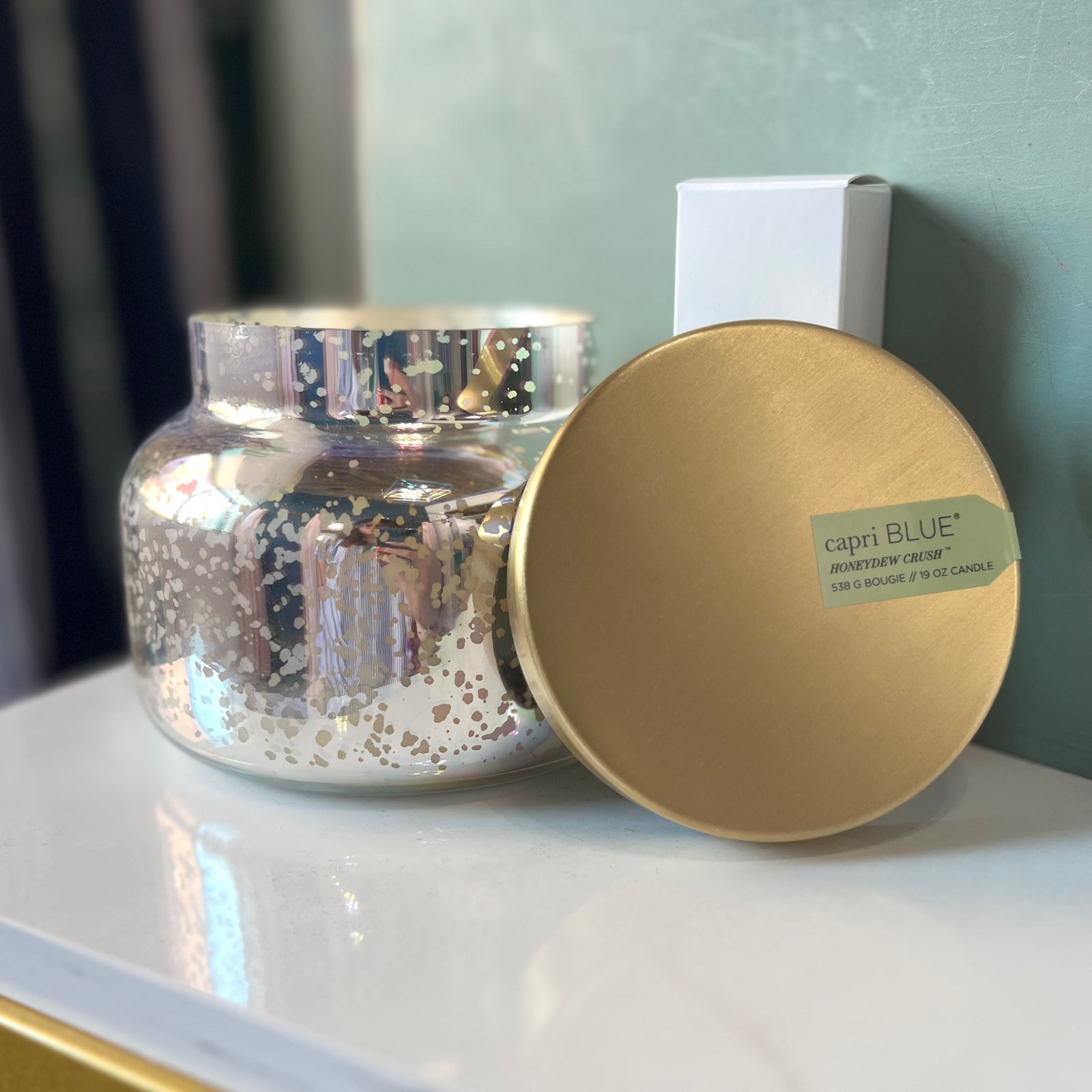 Honeydew Crush Mercury Iridescent Signature Candle, 19 oz