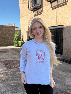 OU/Sooner Embroidered Sweatshirt