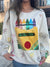 Queen of Sparkles Multi Crayon & Doodle Sweatshirt