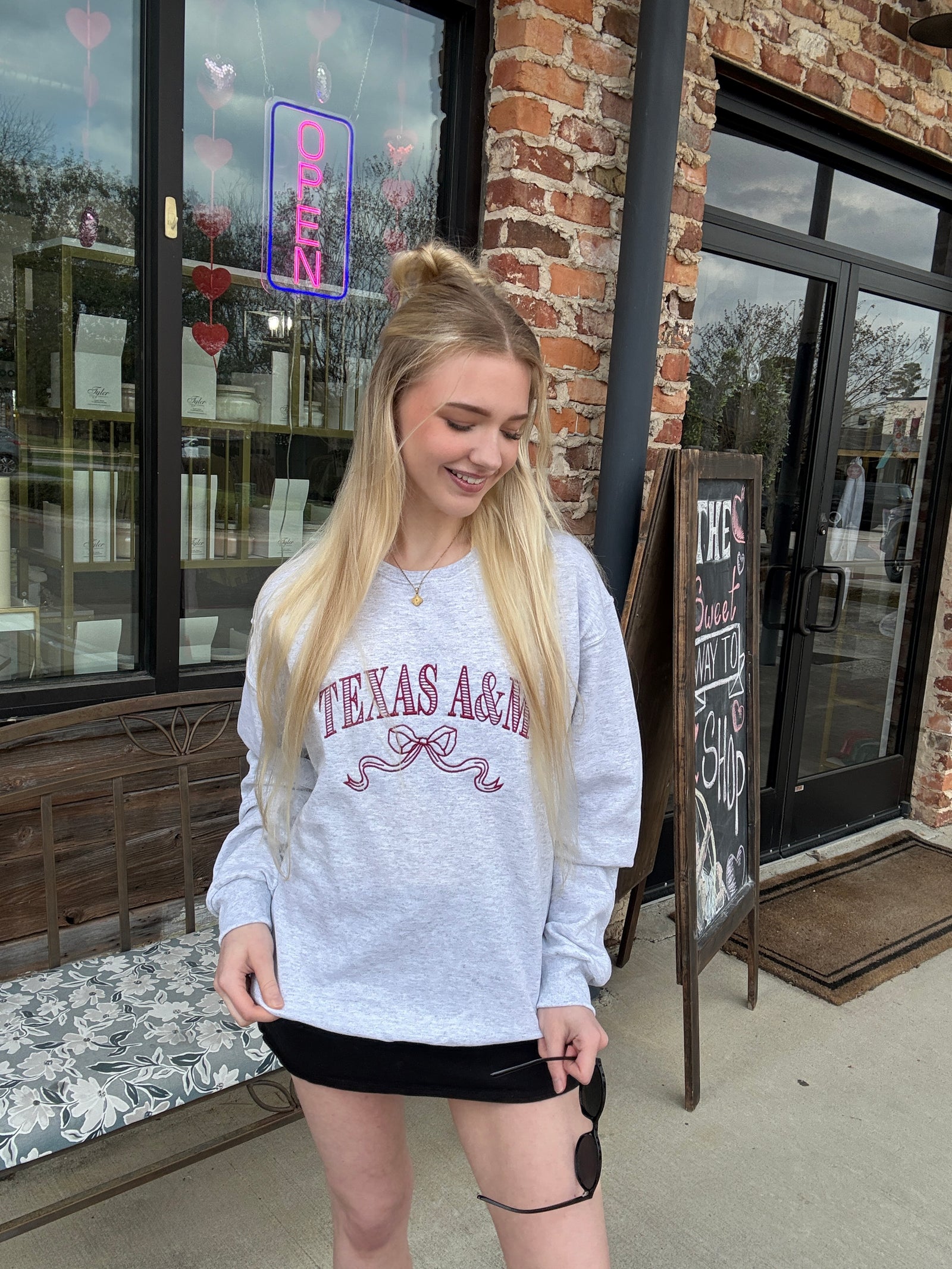 Texas A&M Bow Sweatshirt