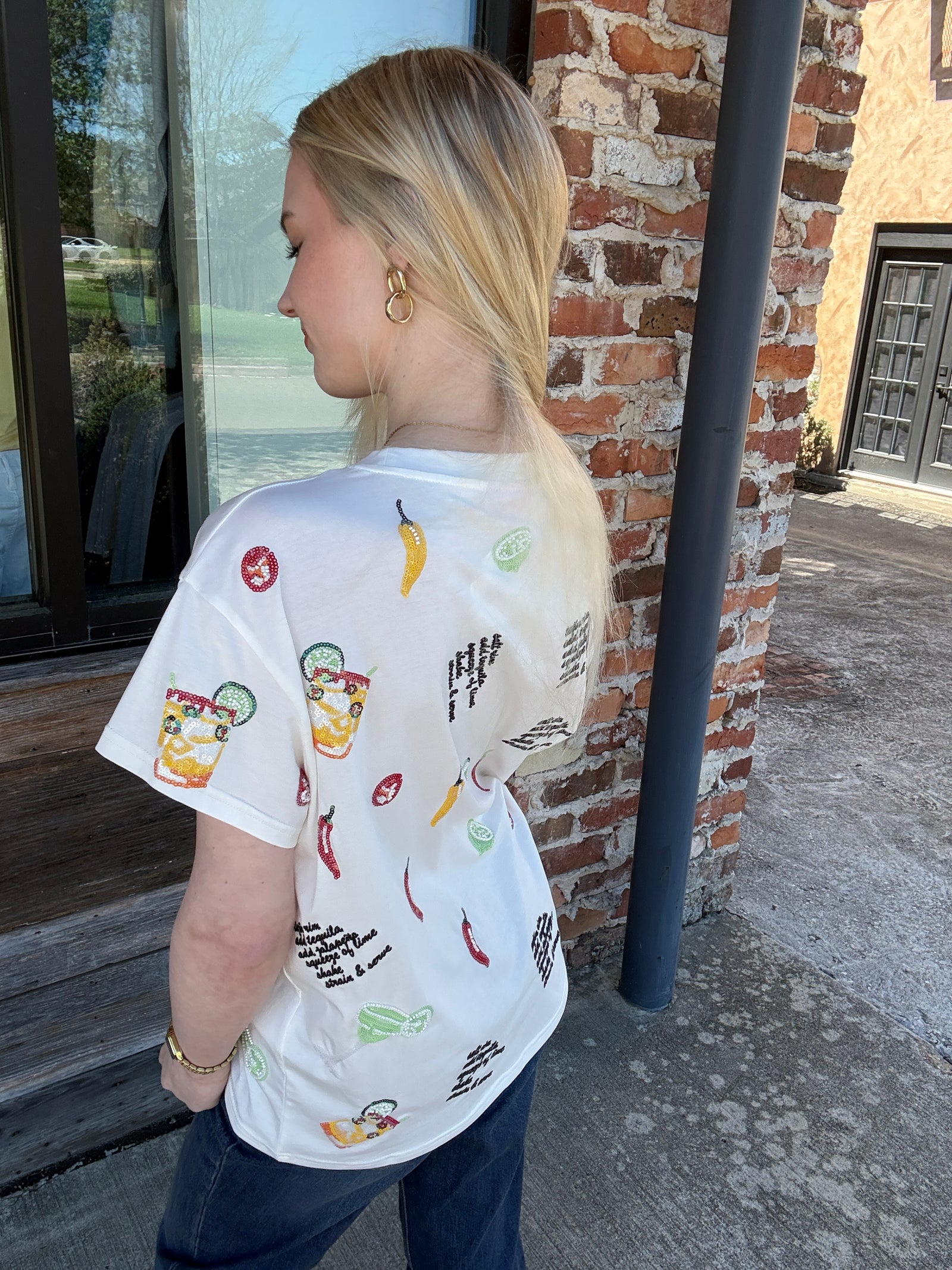 Queen of Sparkles White Spicy Margarita Recipe Icon Tee