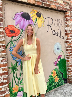 Lemon Drop Midi Dress