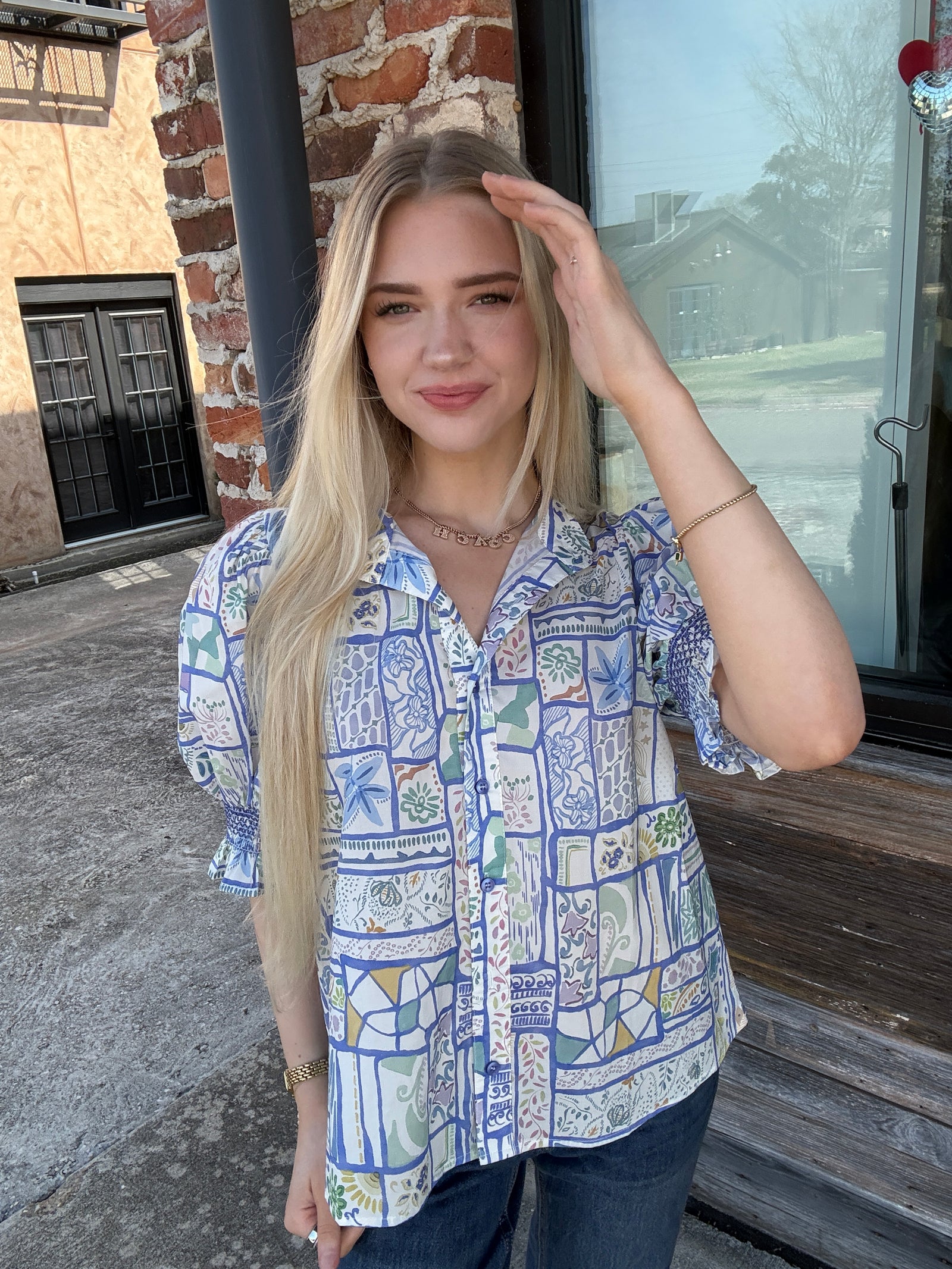 The Patterned Play Blouse