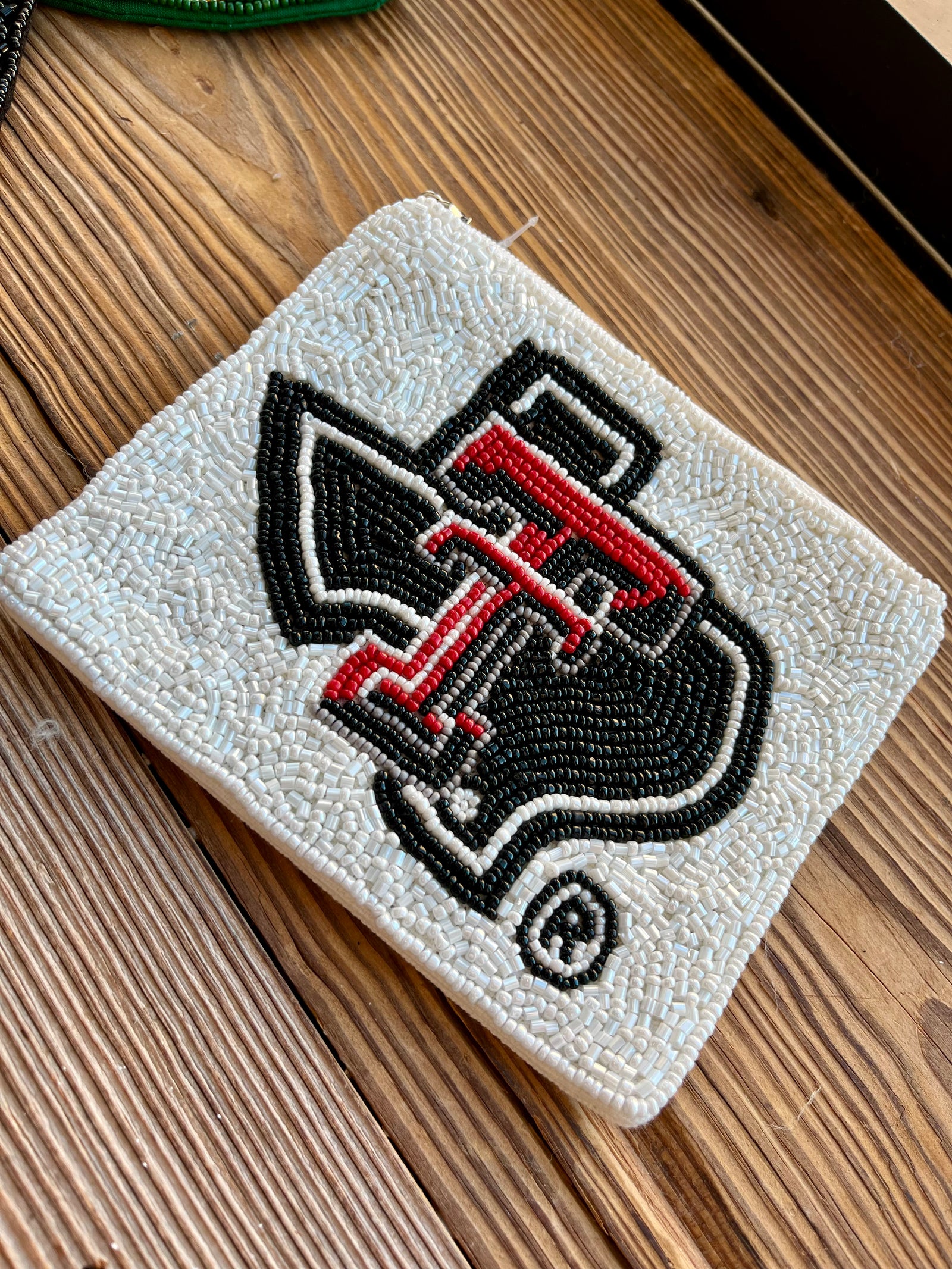 Texas Tech Beaded Pouch