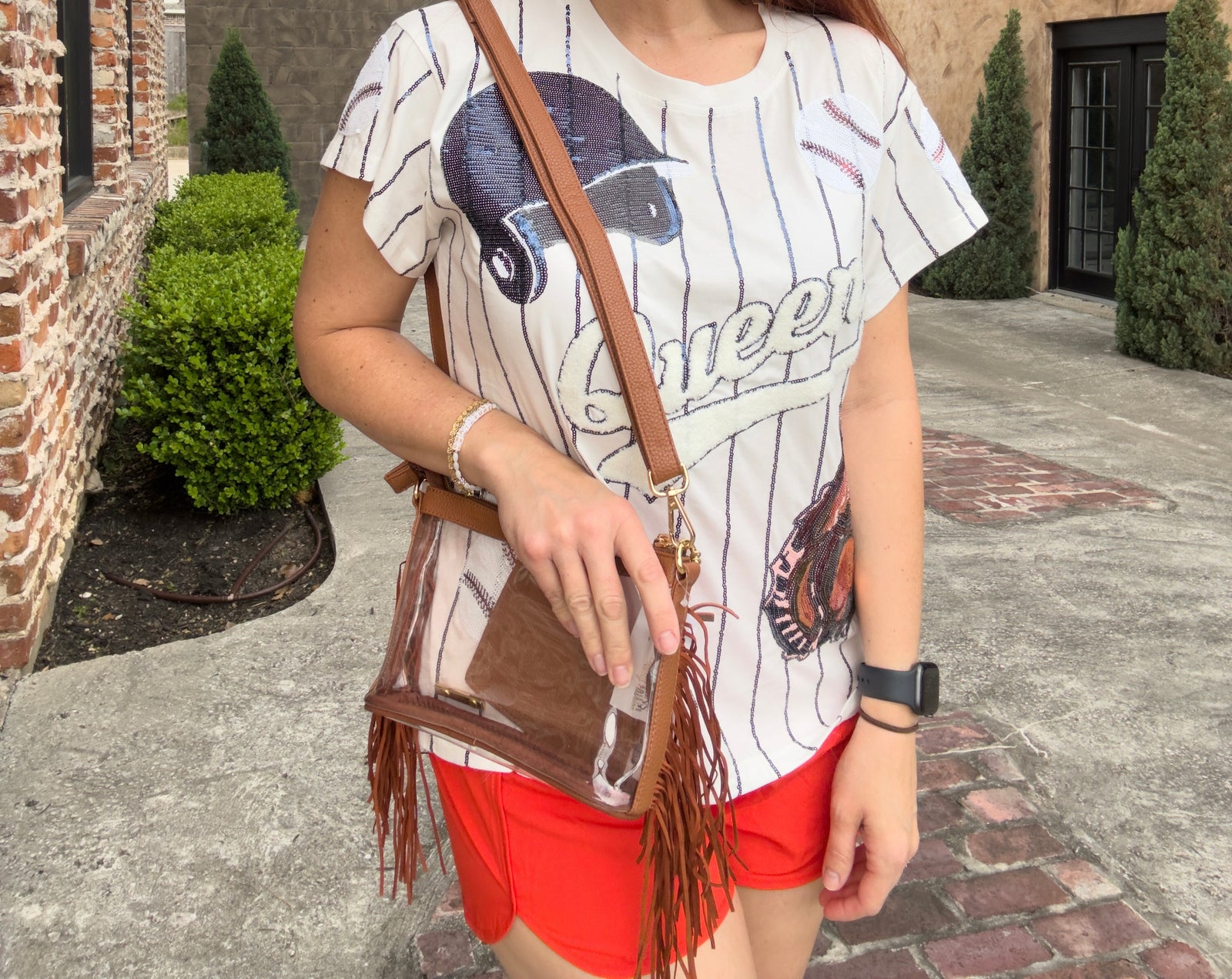 Fringe Clear Crossbody