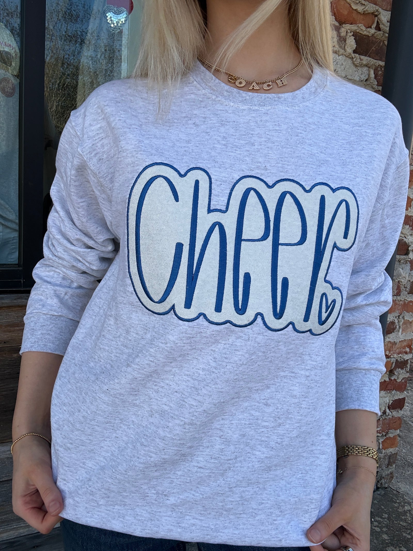 Cheer Glitter Sweatshirt