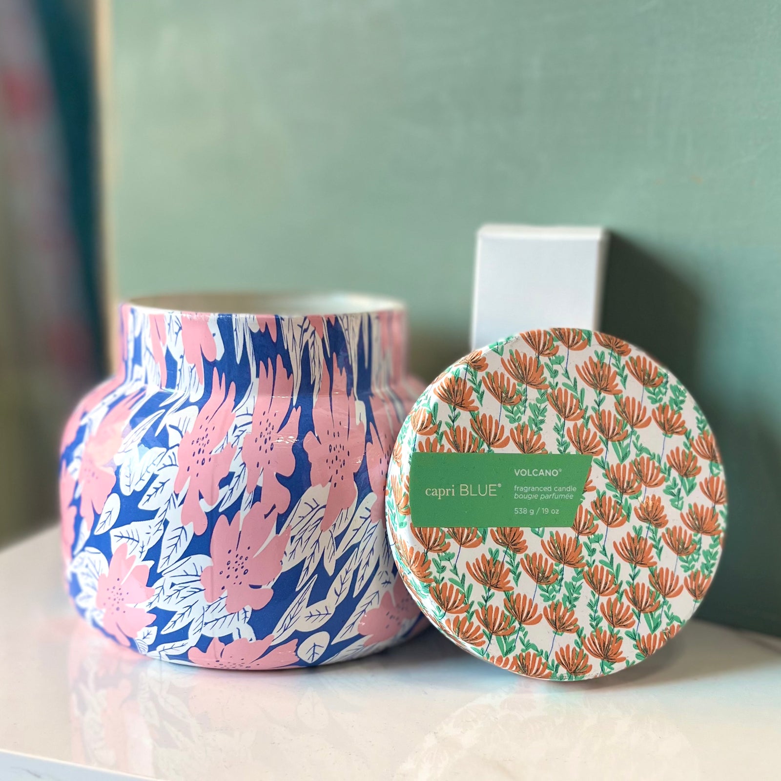 Volcano Pattern Play Printed Candle, 19 oz