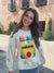Queen of Sparkles Multi Crayon & Doodle Sweatshirt