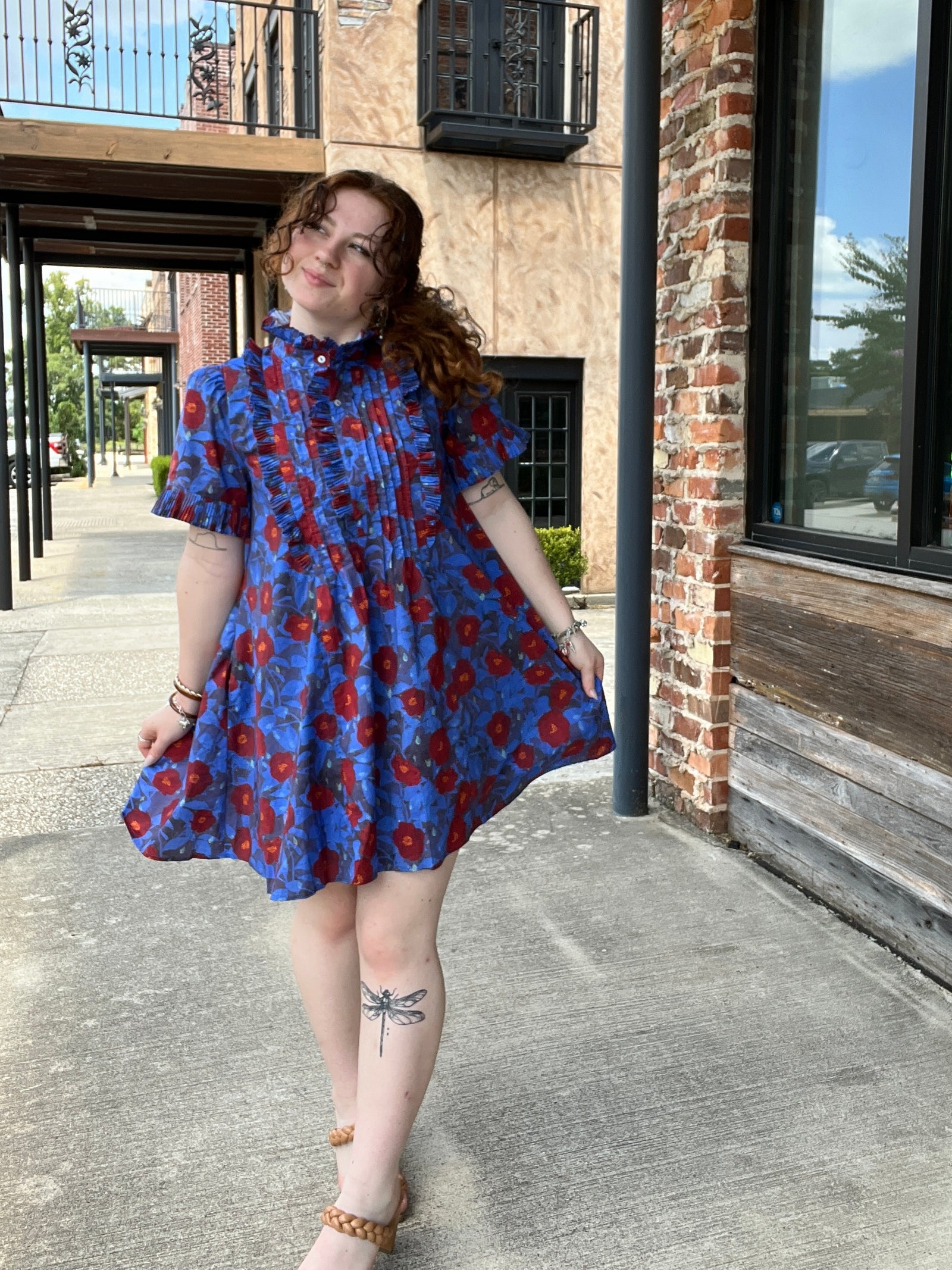 Crimson & Cobalt Dress