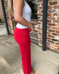 KUT from the Kloth Meg High Rise Jean - Tomato