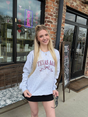 Texas A&M Bow Sweatshirt