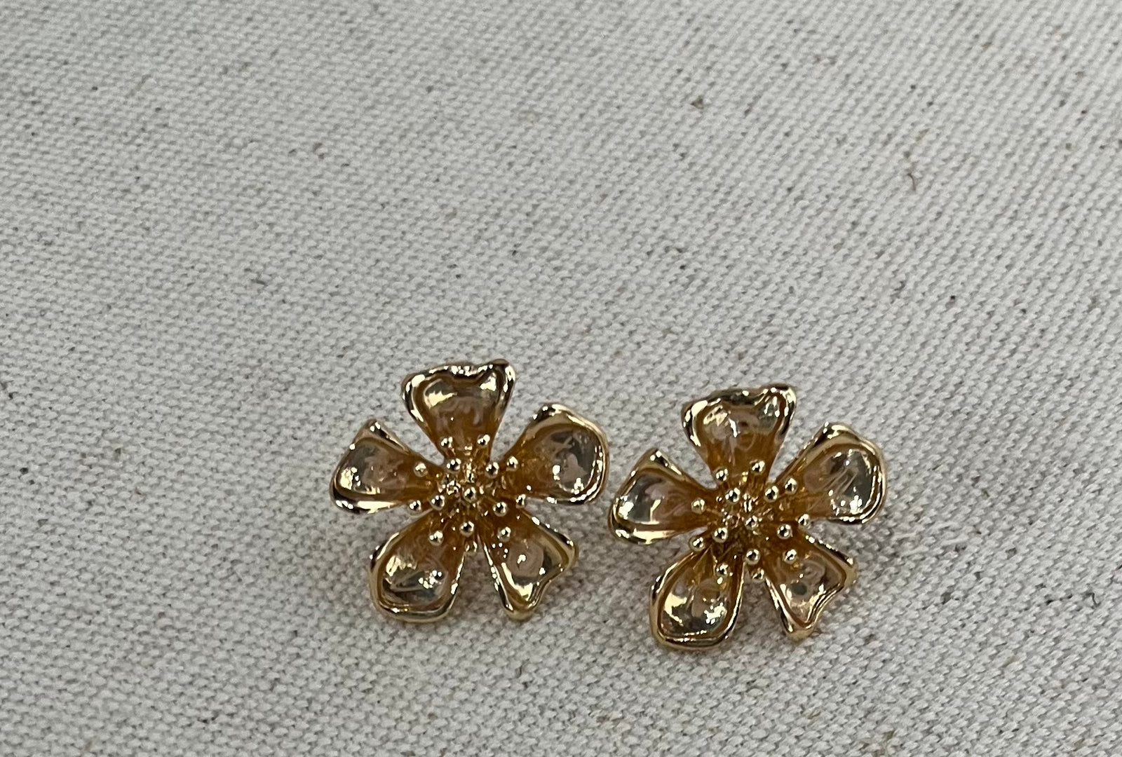 Golden Flower Earrings