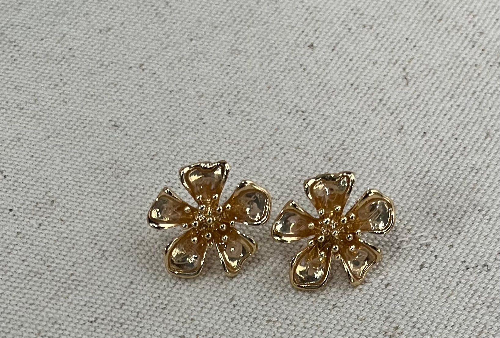 Golden Flower Earrings