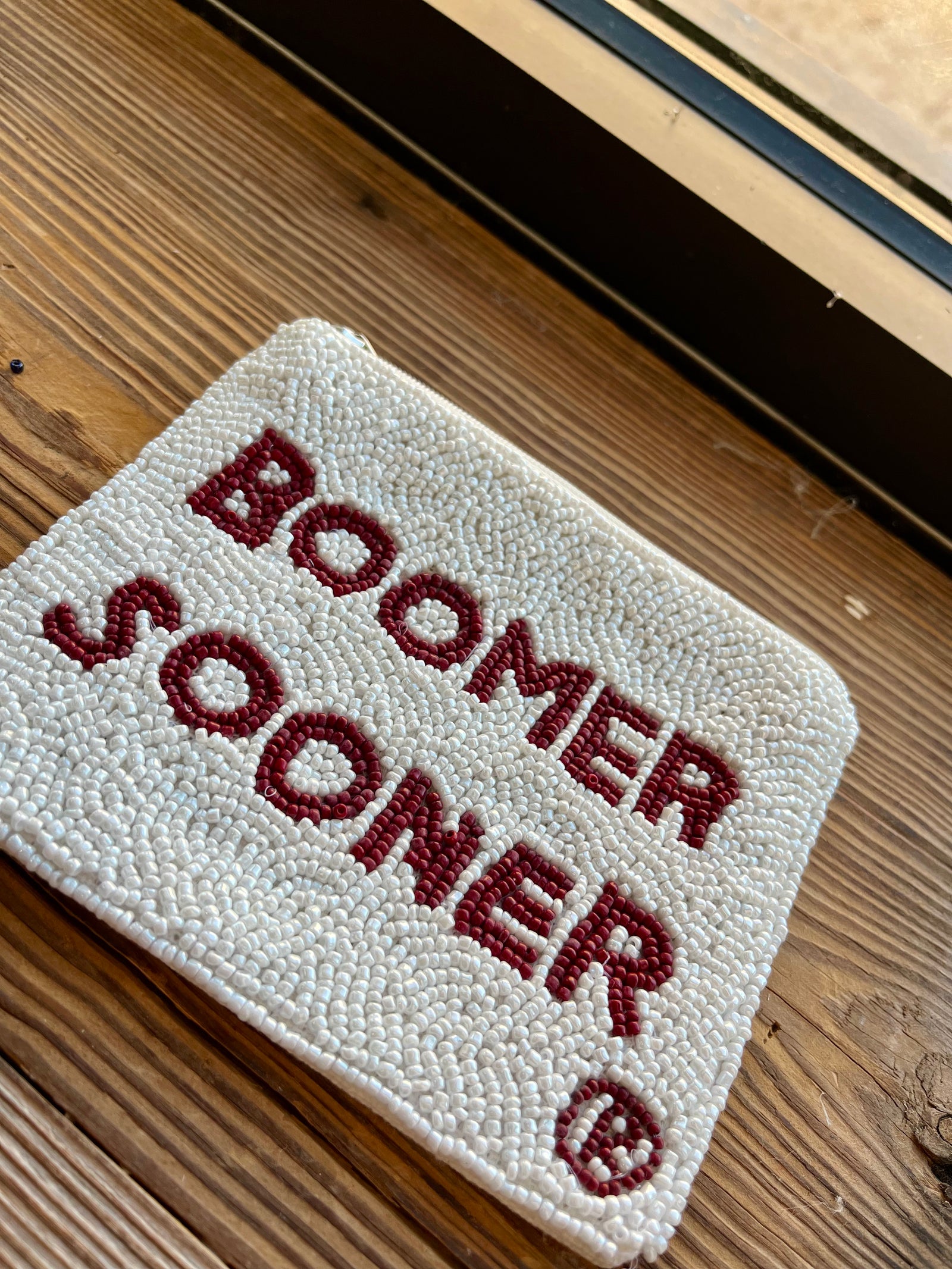 Boomer Sooner Beaded Pouch