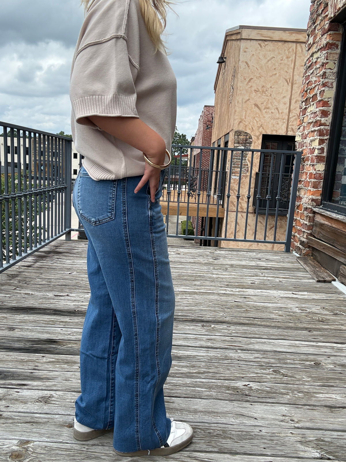 KUT from the Kloth Charlotte High Rise Wide Leg - Artisan