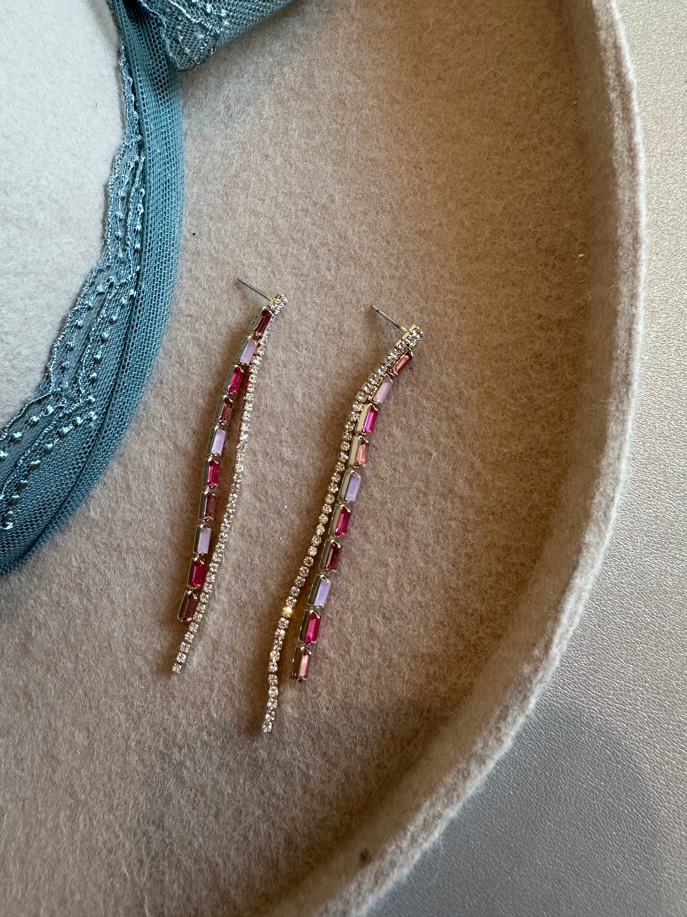 Pinky Drop Earrings