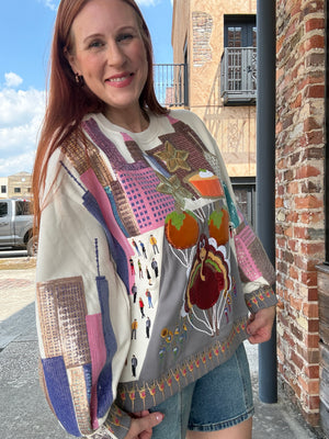 Queen of Sparkles Multi Thanksgiving Day Parade Sweatshirt