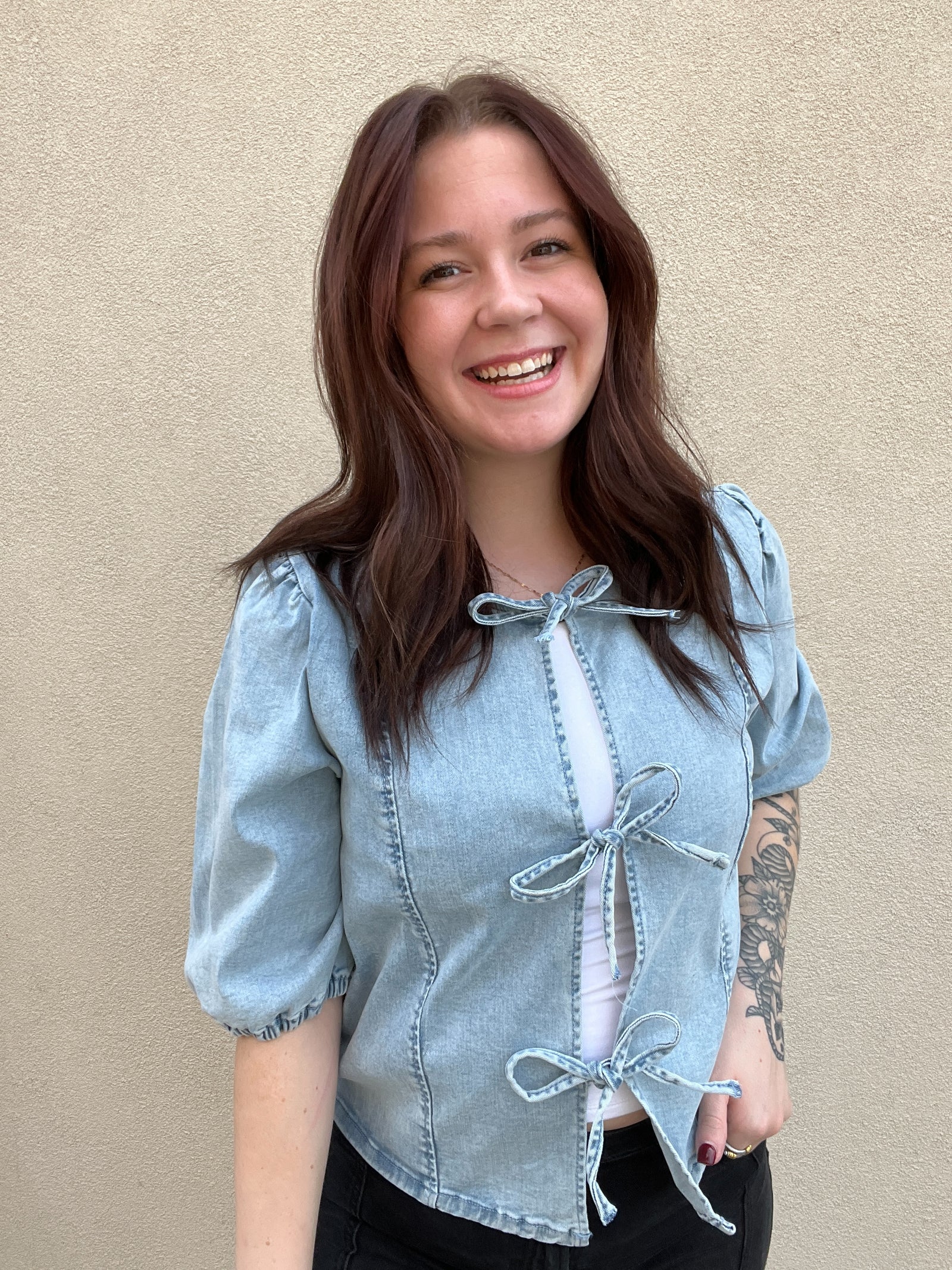 Amber Front Tie Blouse