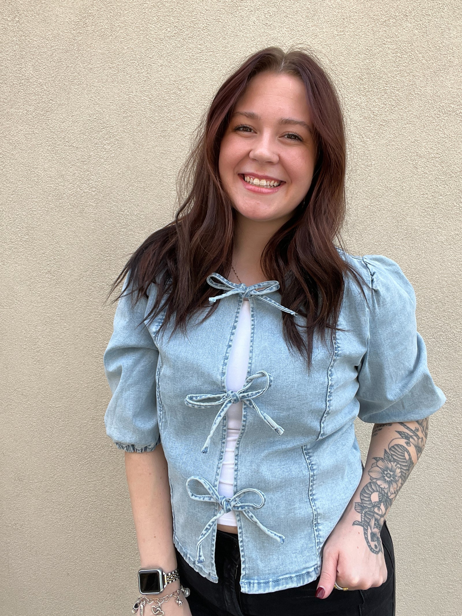 Amber Front Tie Blouse