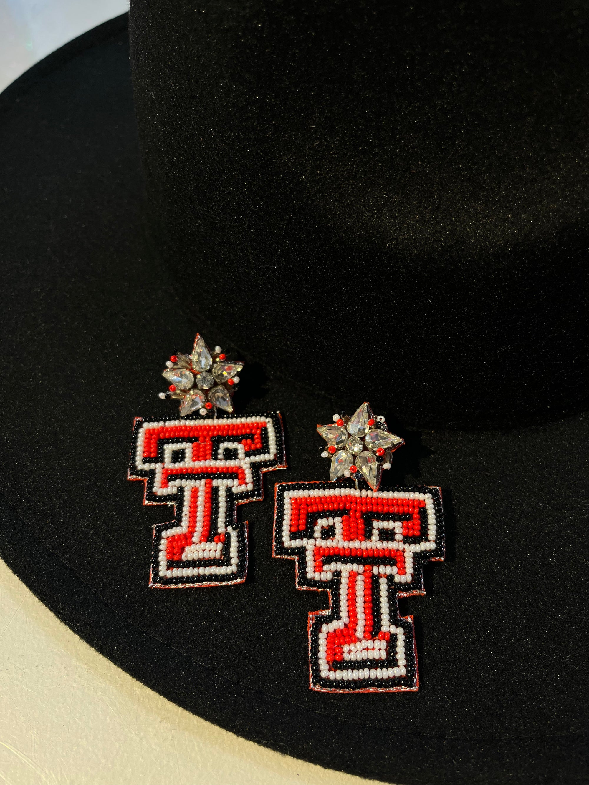 Texas Tech Rhinestone Earring