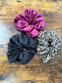 Jumbo Satin Scrunchies