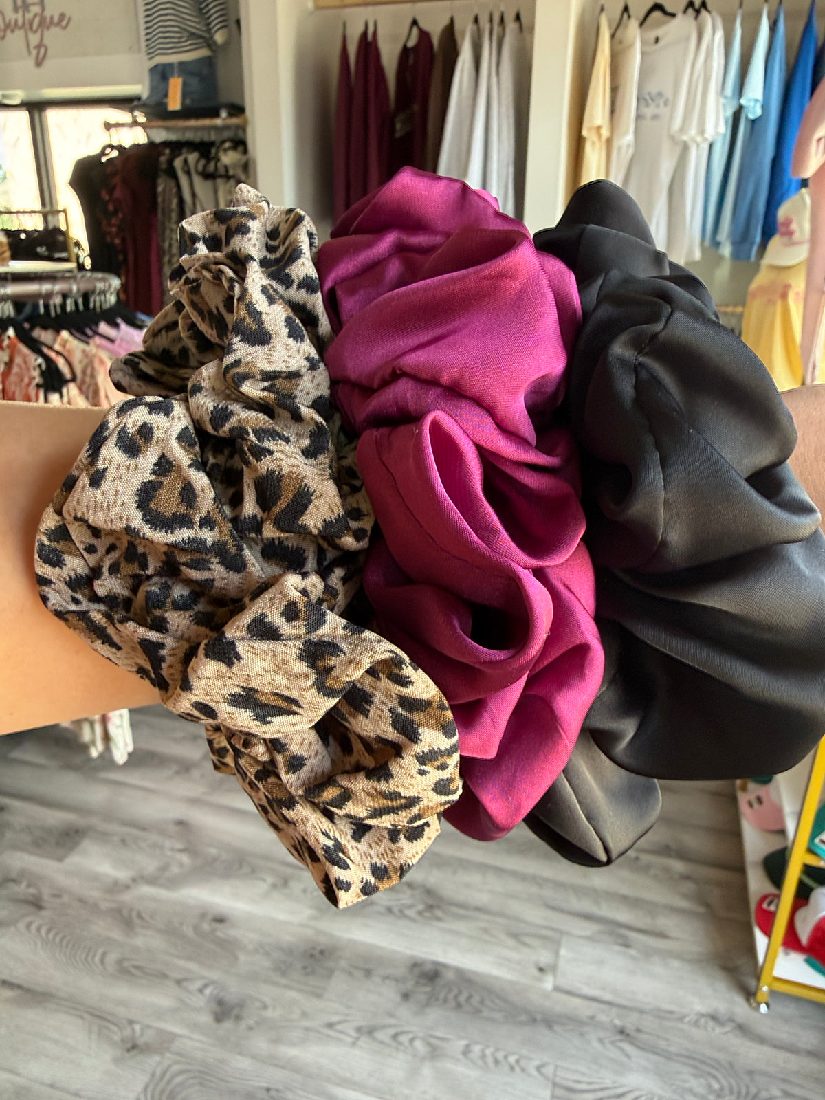 Jumbo Satin Scrunchies
