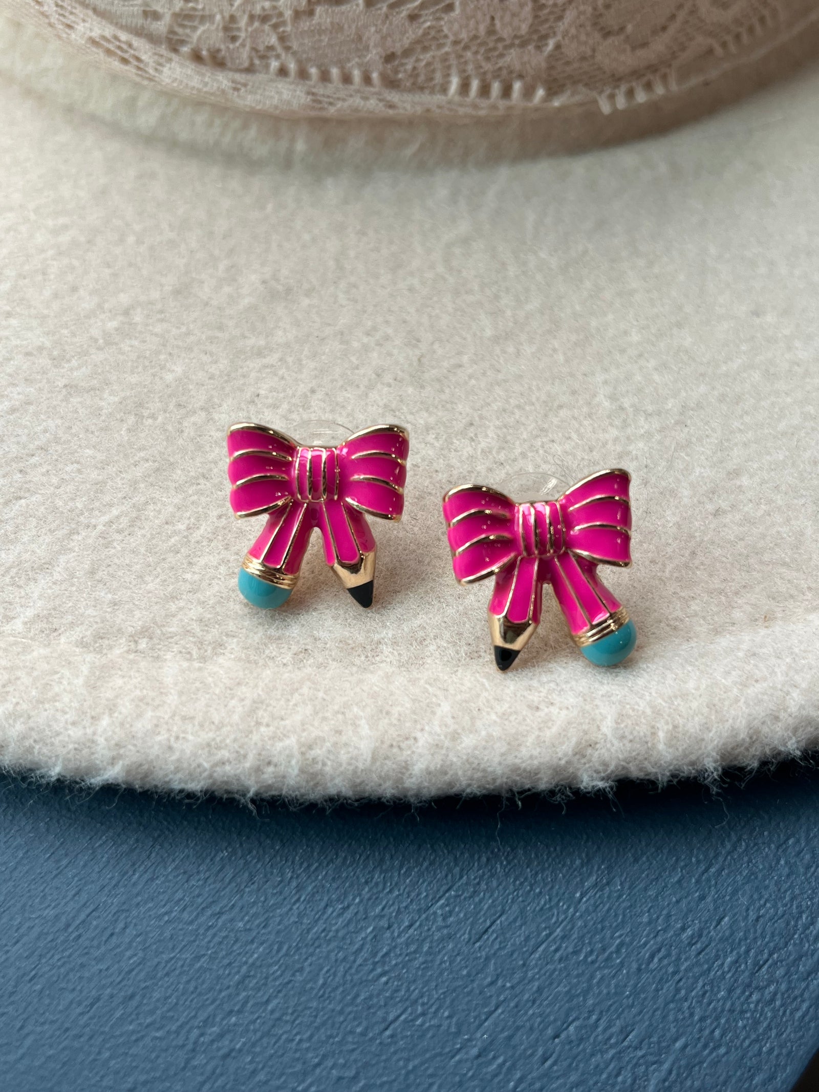 Teacher Bow Earrings