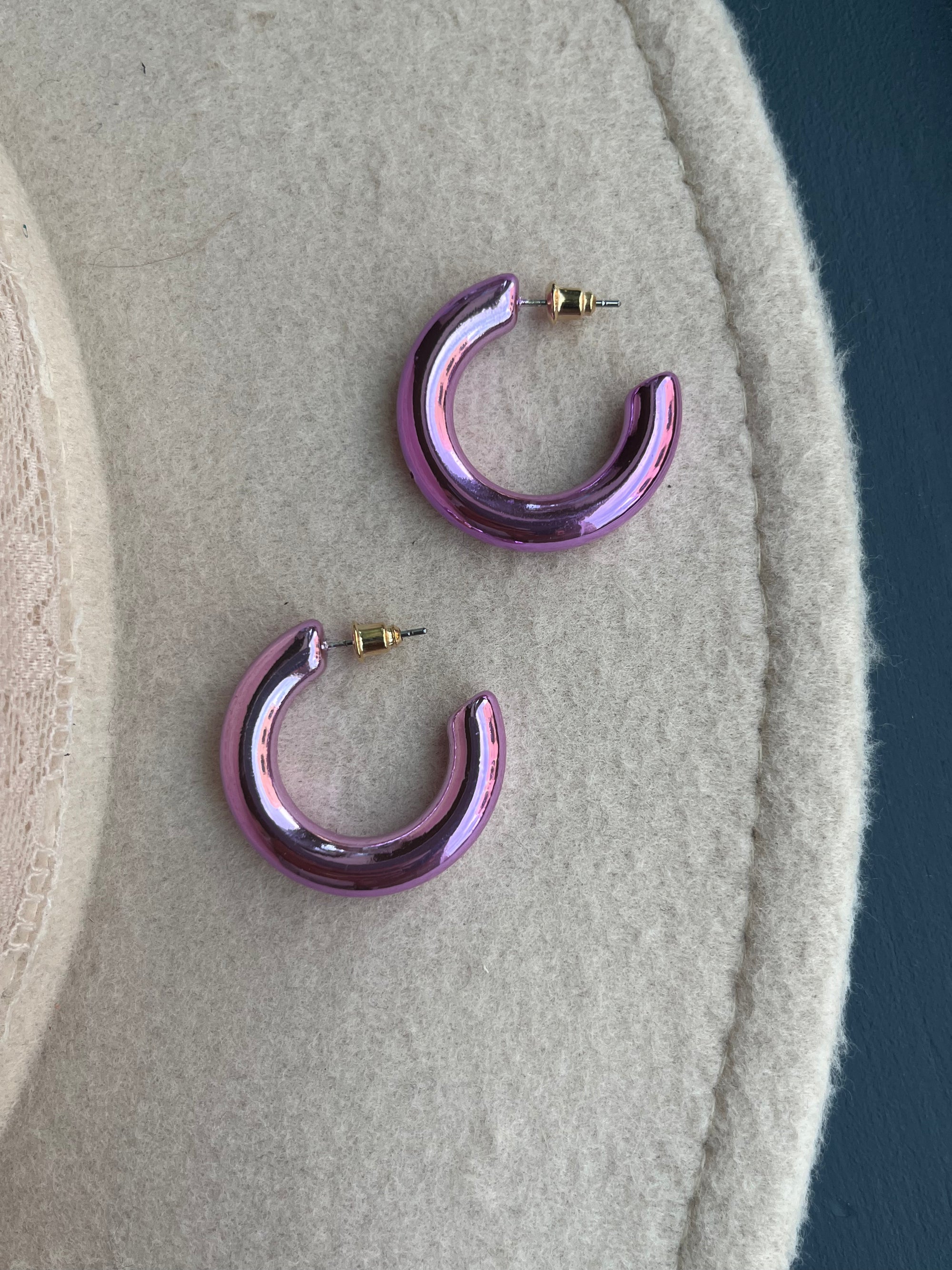 Metallic Hoops