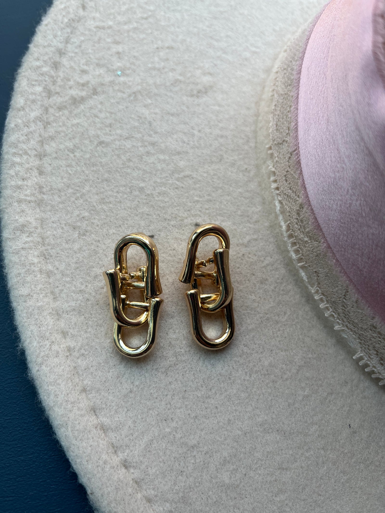 Linked in Gold Earrings