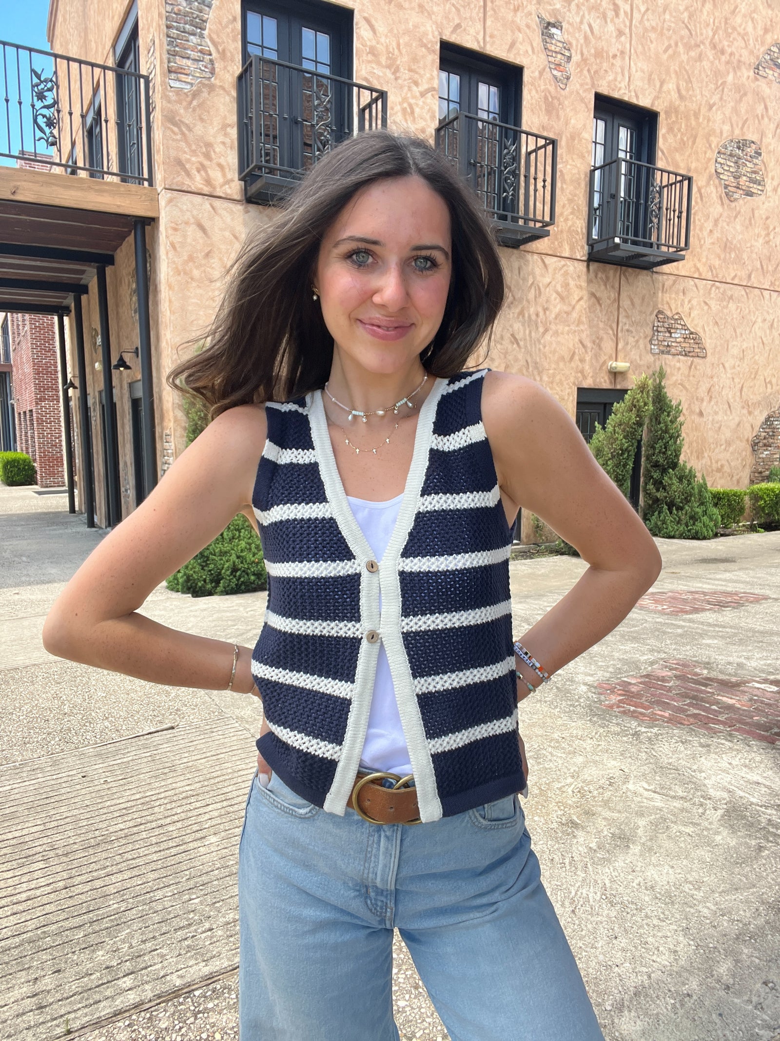 Coastal Crew Knit Vest