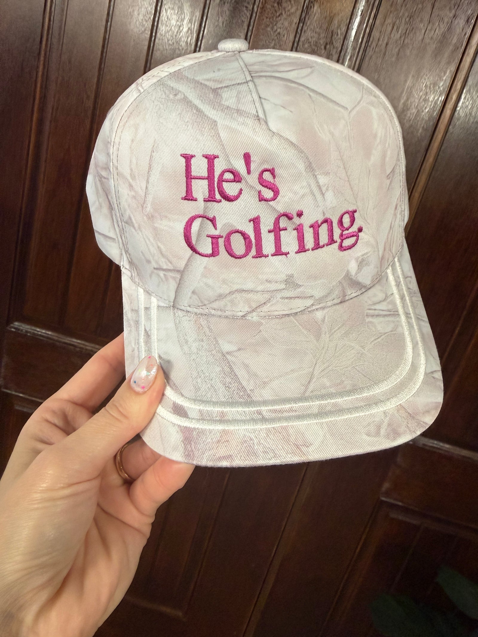 He's Golfing Hat - Camo