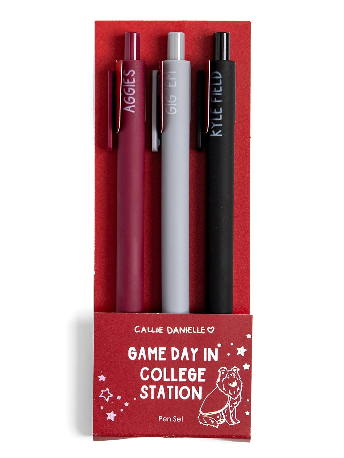 College Station Football Game Day Pen Set