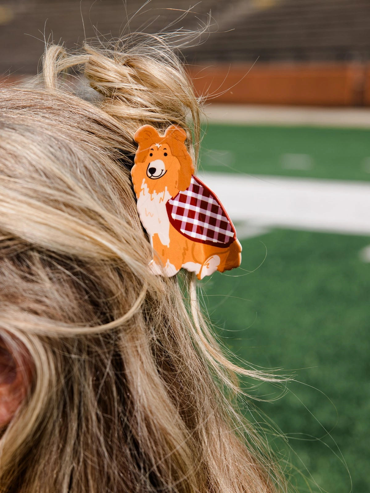 College Station Football Game Day Claw Hair Clip