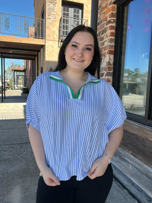 More Than Amazing Striped Blouse