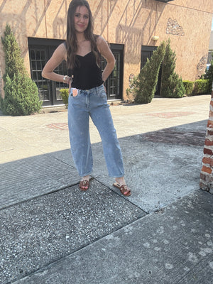 Petal Threads Barrel Jeans