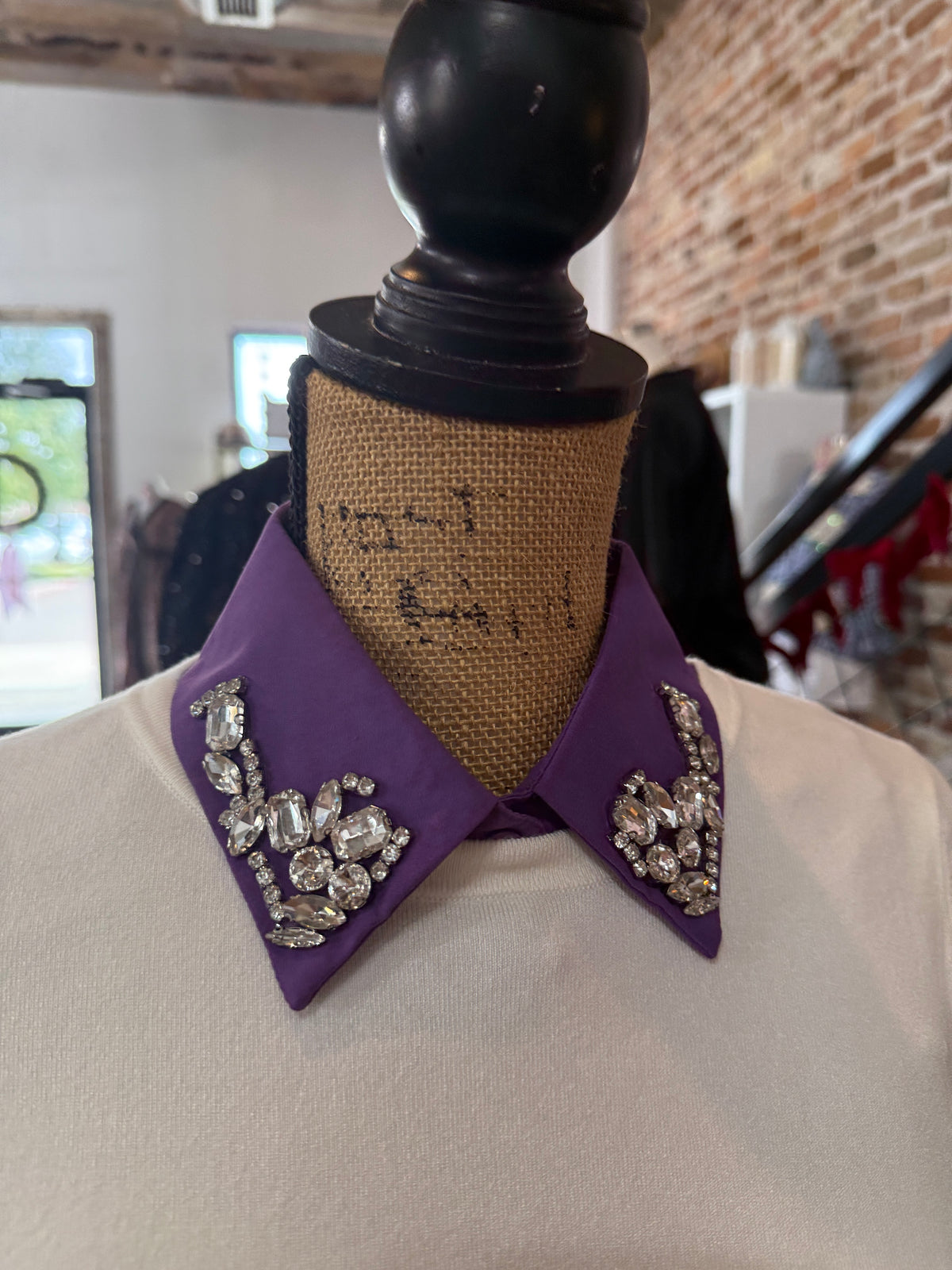 The Corporate Collar - Purple & Rhinestones