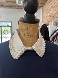 The Corporate Collar - White & Pearls