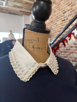 The Corporate Collar - White & Pearls