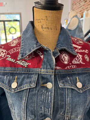 Custom Aggie Jean Jacket